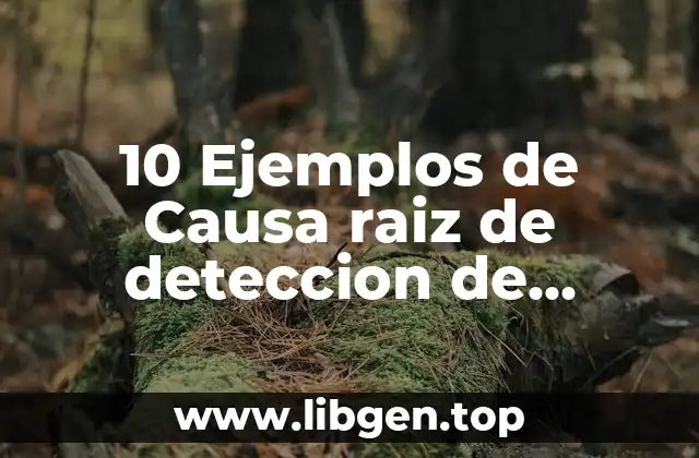 10 Ejemplos de Causa raiz de deteccion de necesidades de capacitación