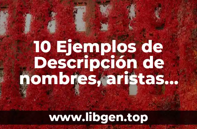 Ejemplos de nombres, aristas, caras y vértices