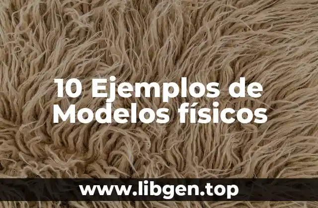 10 Ejemplos de Modelos físicos