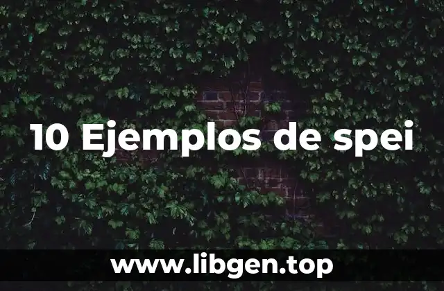 Ejemplos de spei