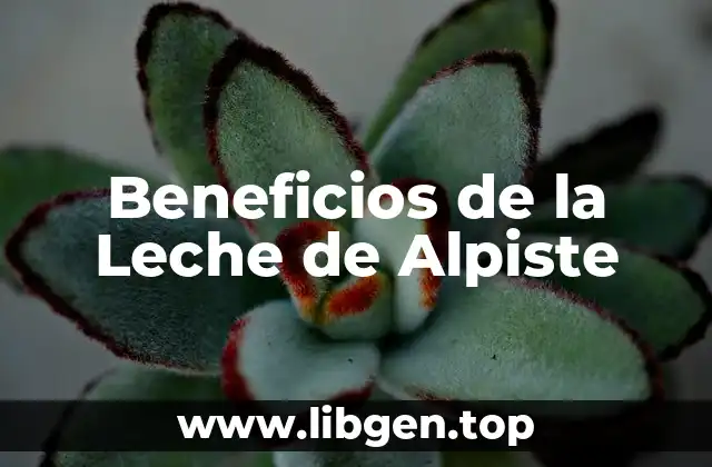 Beneficios de la Leche de Alpiste
