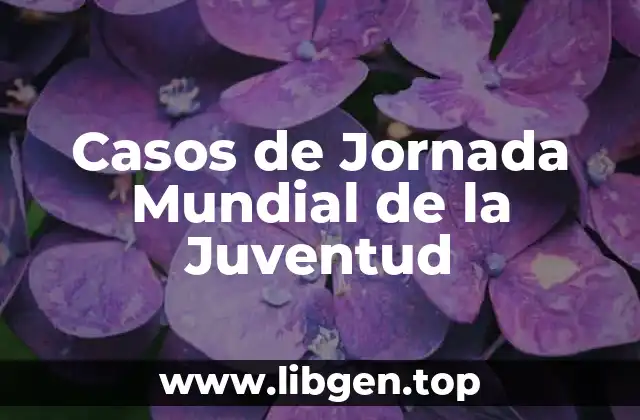 Casos de Jornada Mundial de la Juventud