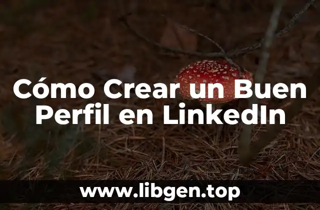 Cómo Crear un Buen Perfil en LinkedIn