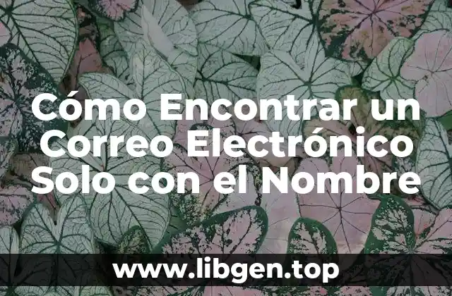 ¿Por qué es Difícil Encontrar un Correo Electrónico Solo con el Nombre?
