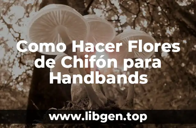 Como Hacer Flores de Chifón para Handbands