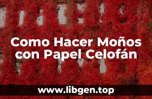 Como Hacer Moños con Papel Celofán