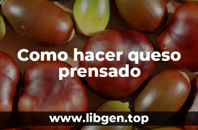 Como hacer queso prensado