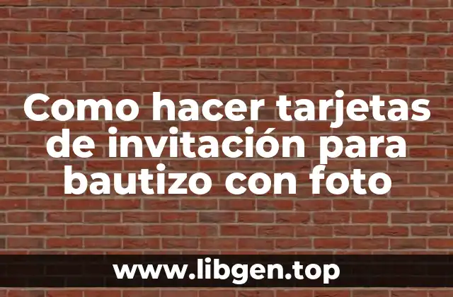 Tarjetas de invitación para bautizo con foto