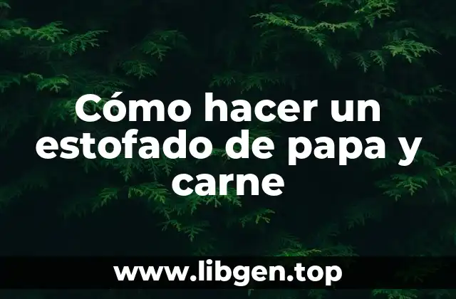 Cómo hacer un estofado de papa y carne