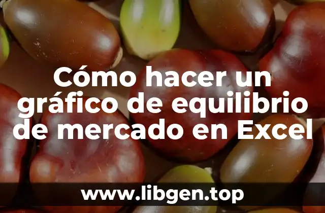 Cómo hacer un gráfico de equilibrio de mercado en Excel