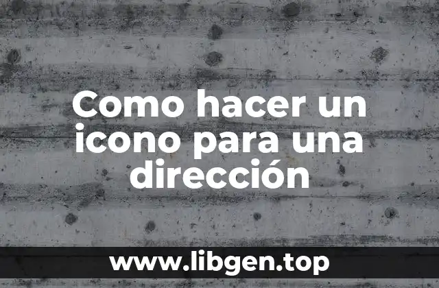 Icono para una dirección