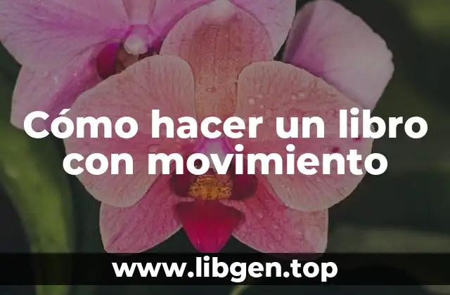 Cómo hacer un libro con movimiento