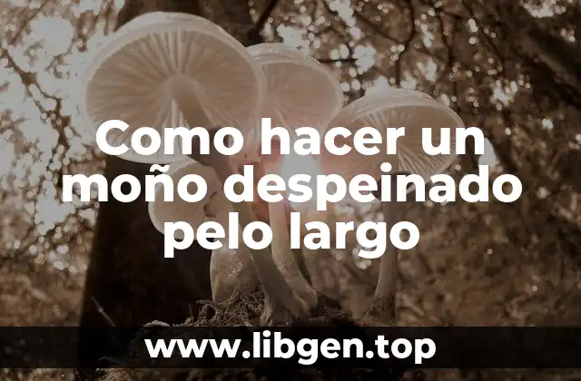 Como hacer un moño despeinado pelo largo