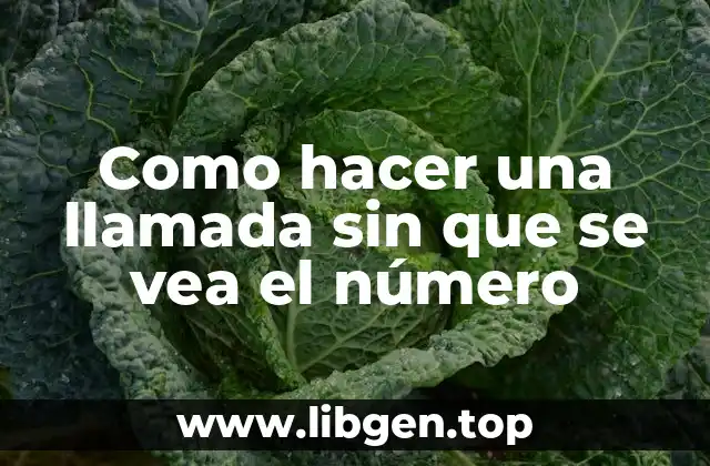 Como hacer una llamada sin que se vea el número