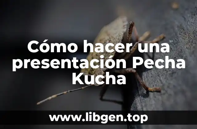 Cómo hacer una presentación Pecha Kucha