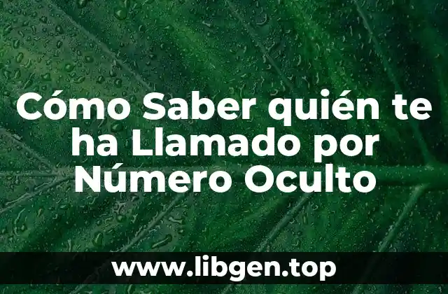 ¿Por qué la Gente Usa Números Ocultos?