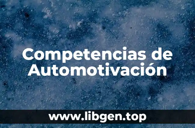 Competencias de Automotivación
