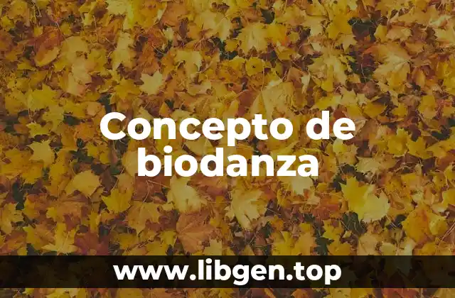 Concepto de biodanza