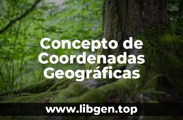 Concepto de Coordenadas Geográficas