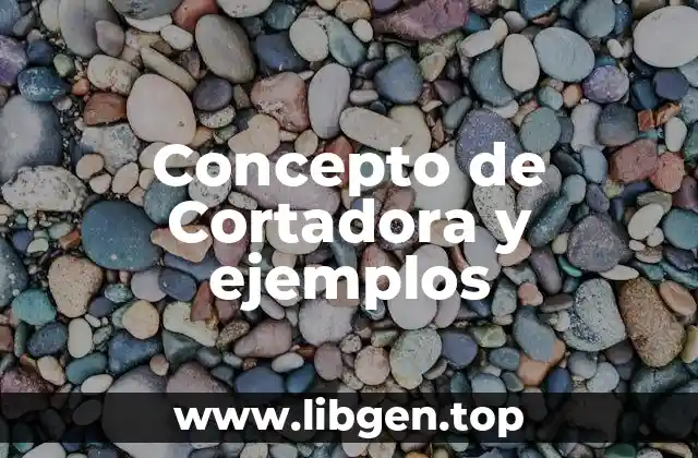 📗 Concepto de Cortadora