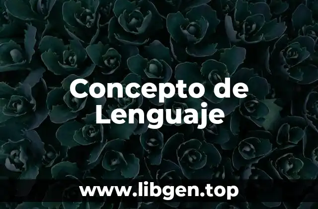 Concepto de Lenguaje