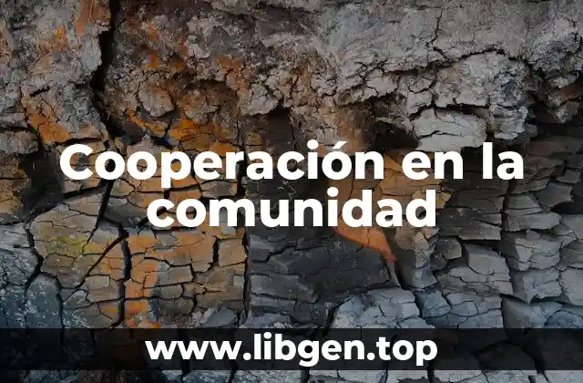Cooperación en la comunidad