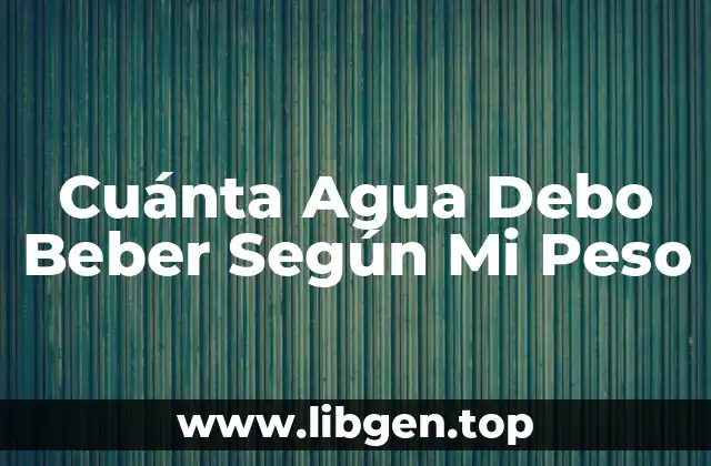 La Importancia de la Hidratación en la Salud