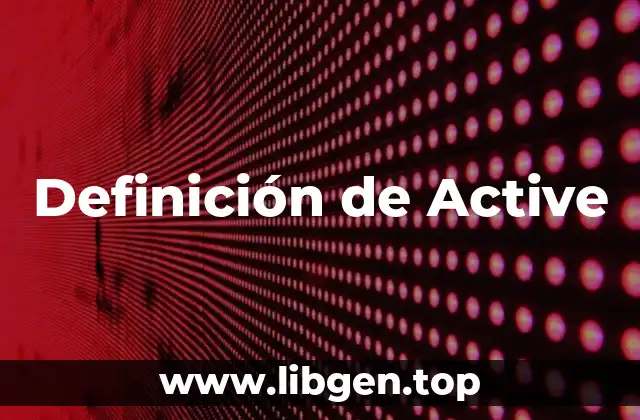 Definición de Active