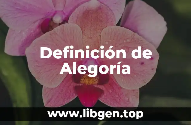Definición de Alegoría