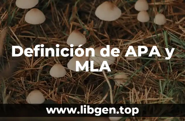 Definición de APA y MLA