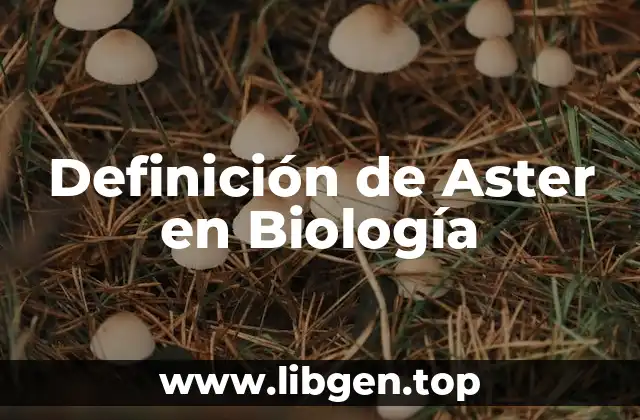 Definición de Aster en Biología