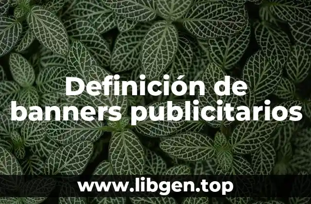 Definición de banners publicitarios