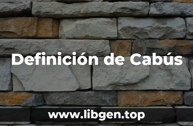 Definición de Cabús