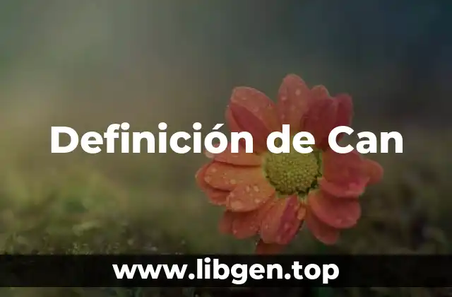 Definición de Can