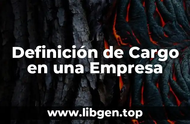 Definición de Cargo en una Empresa