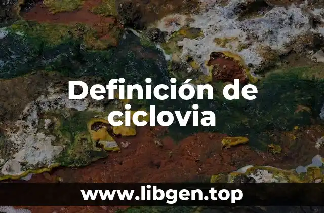Definición de ciclovia