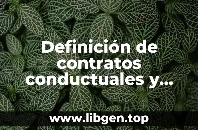 Definición de contratos conductuales y programas de economía de fichas