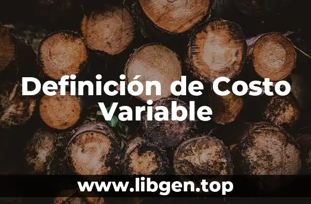 Definición de Costo Variable