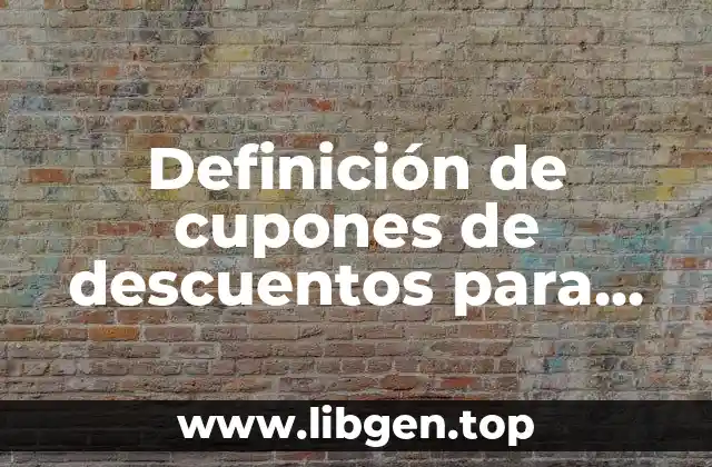 Definición de cupones de descuentos para difusores