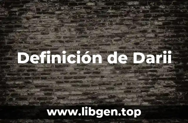 Definición de Darii