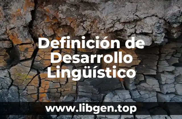 Definición de Desarrollo Lingüístico