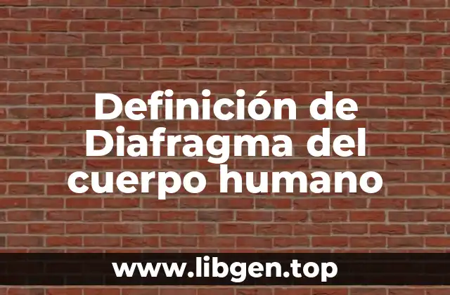 Definición técnica de diafragma
