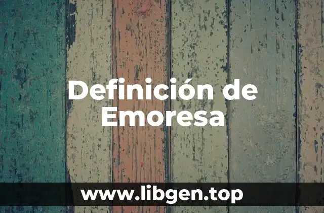 Definición de Emoresa