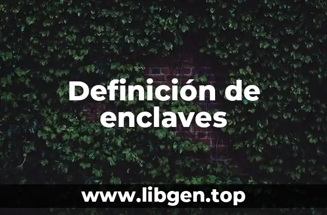 📗 Definición técnica de enclave