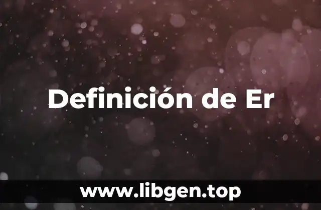 Definición de Er