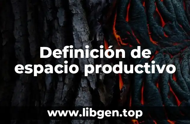Definición de espacio productivo