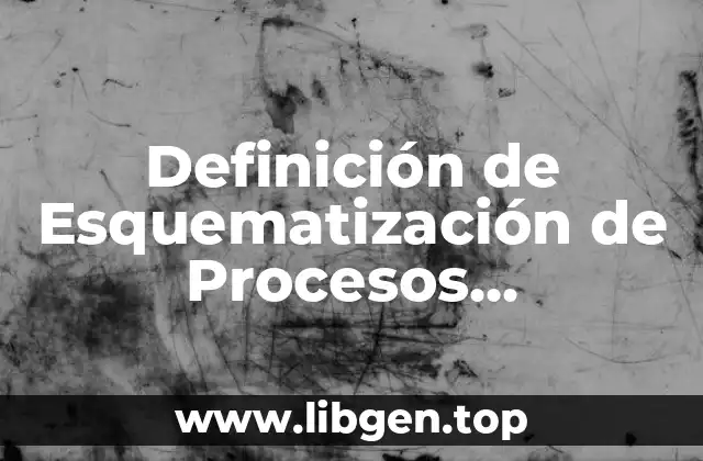 Definición de Esquematización de Procesos Administrativos