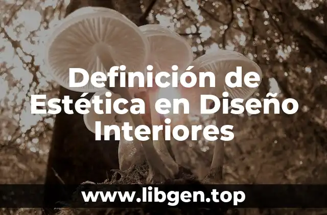 Definición de Estética en Diseño Interiores