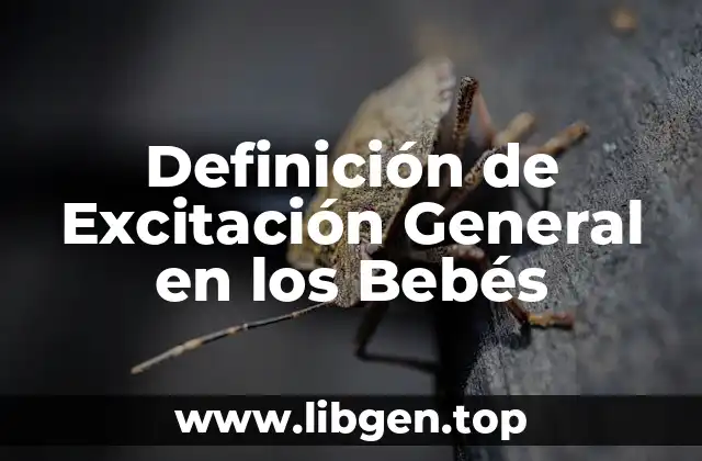 Definición de Excitación General en los Bebés
