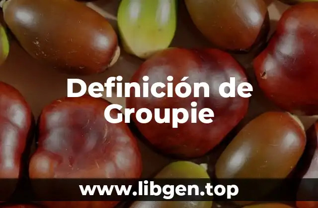 Definición de Groupie